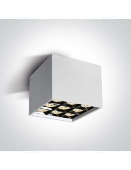 One Light Lampa sufitowa kwadratowa Lipsi 12906B/W/W