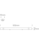 Lighting beams - One Light LED warehouse lamp 65cm Paksos 38118LA/C IP65 - product 3