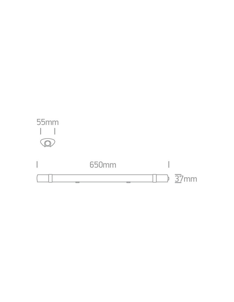 Lighting beams - One Light LED warehouse lamp 65cm Paksos 38118LA/D IP65 - product kolory-swiatla.pl 3