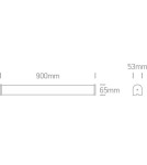 Bathroom wall lamps - One Light LED lamp over mirror 90cm Kithira 2 38120C/C IP44 - product 3