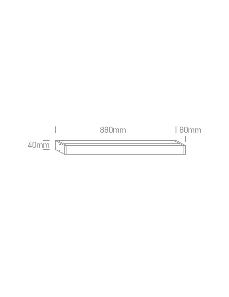 Bathroom wall lamps - One Light LED lamp over mirror 88cm Kalamos 2 38121EL/C IP44 - product kolory-swiatla.pl 3