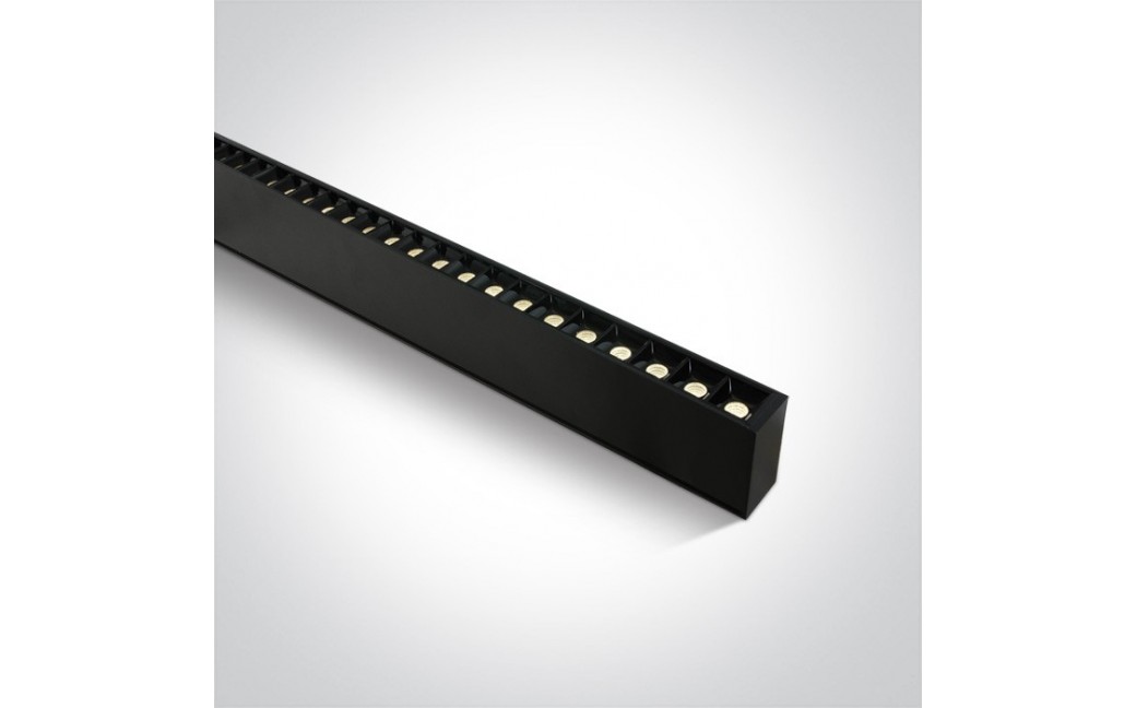 One Light profil LED ciepły czarny idealny do biura open space Syneti 38150B/B/W