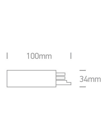 One Light Czarne zasilanie lewe 16A - produkt 2