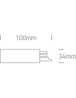 One Light Czarne zasilanie lewe 16A - produkt 2