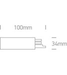 Accessories for 3 phase busbars - One Light Black power supply right 16A - product 2