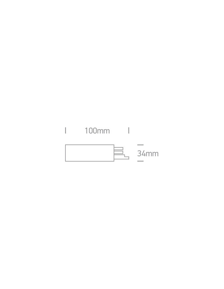 Accessories for 3 phase busbars - One Light Black power supply right 16A - product kolory-swiatla.pl 2