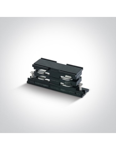 One Light invisible switch for square rails black 16A