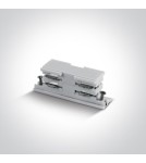 Accessories for 3 phase busbars - One Light invisible switch for square rails white 16A - product 1