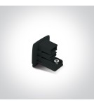 Accessories for 3 phase busbars - One Light Black cap for square rails - product 1