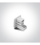 Accessories for 3 phase busbars - One Light White cap for square rails - product 1
