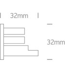 Accessories for 3 phase busbars - One Light White cap for square rails - product 2