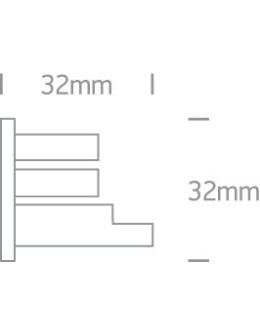 One Light Biała zaślepka do szyn kwadratowych - produkt 2