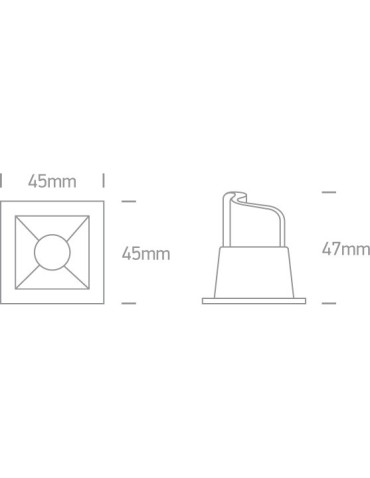 One Light Wpust LED do sklepu Merihas 50102B/B/W - produkt 2