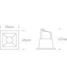 Flush-mounted lamps - pendants - One Light LED drop-in for Merihas store 50102B/W/W. - product 2