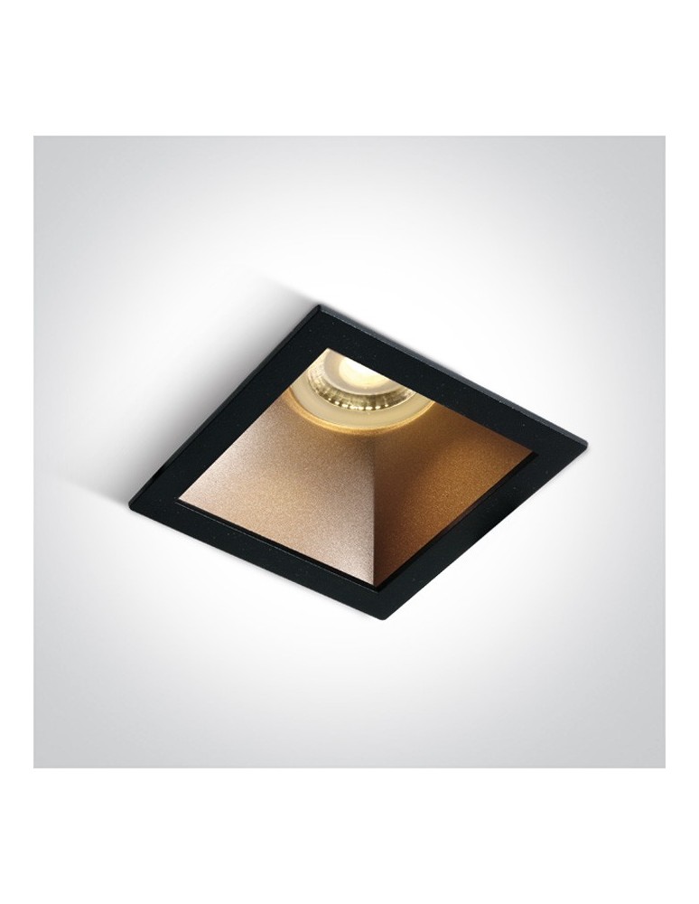Flush-mounted lamps - pendants - One Light recessed lamp black brass Adamas 50105M/B/BS - product kolory-swiatla.pl 1