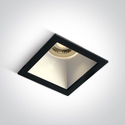 One Light lampa wpuszczana czarna miedź Adamas 50105M/B/W
