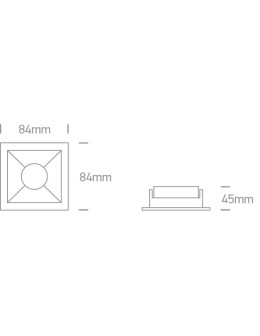 One Light recessed lamp black copper Adamas 50105M/B/W - product 2