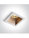 One Light recessed lamp white brass Adamas 50105M/W/BS
