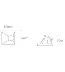 Flush-mounted lamps - pendants - One Light decorative lounge recessed Bevera 50105MA/W/B - product 3