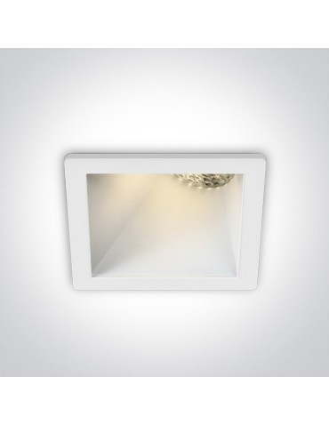 One Light decorative lounge recessed Bevera 50105MA/W/W.