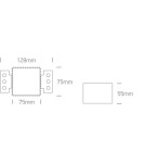 Frameless flush-mounted lamps - trimless - One Light Klouvas recessed drain 50105RM - product 3