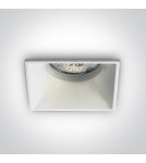 Flush-mounted lamps - pendants - One Light recessed lamp white Plintri 50105TG/W - product 1