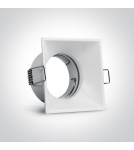 Flush-mounted lamps - pendants - One Light recessed lamp white Plintri 50105TG/W - product 2