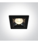 Flush-mounted lamps - pendants - One Light black mirrored drop-in Apollonas 50106B/W - product 1