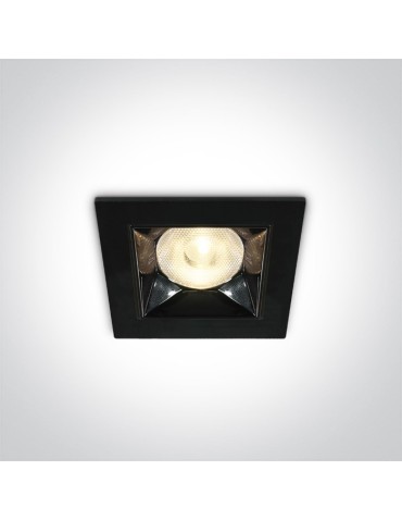 One Light black mirrored drop-in Apollonas 50106B/W