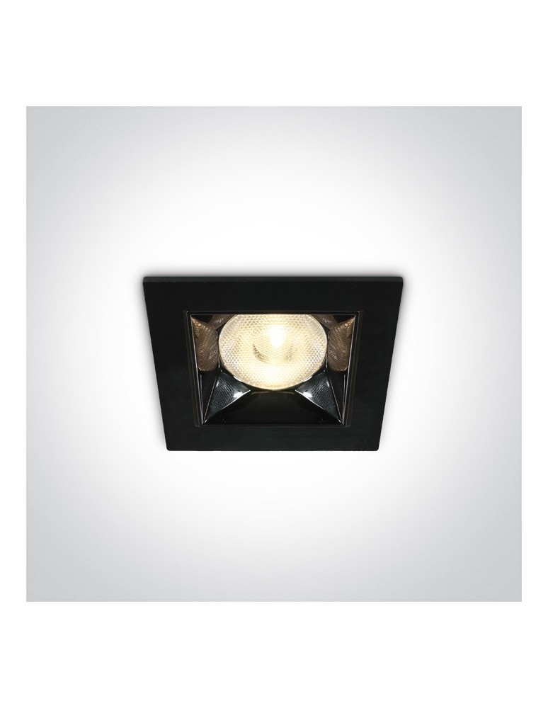 Flush-mounted lamps - pendants - One Light black mirrored drop-in Apollonas 50106B/W - product kolory-swiatla.pl 1