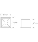 Flush-mounted lamps - pendants - One Light white mirrored recessed Apollonas 50106W/W. - product 2