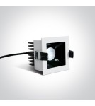 Flush-mounted lamps - pendants - One Light recessed lamp hotel store Abram 50107B/W/W - product 2