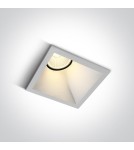 Flush-mounted lamps - pendants - One Light white Koronida recessed lamp 50108A/W/W - product 1