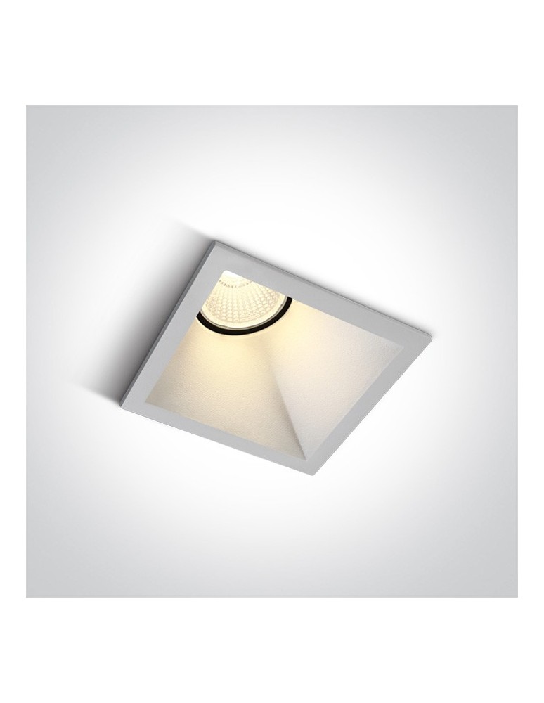 Flush-mounted lamps - pendants - One Light white Koronida recessed lamp 50108A/W/W - product kolory-swiatla.pl 1