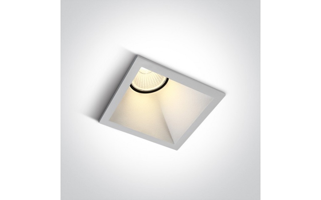 One Light lampa wpust biała Koronida 50108A/W/W