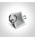 Flush-mounted lamps - pendants - One Light white Koronida recessed lamp 50108A/W/W - product 2