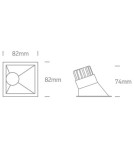 Flush-mounted lamps - pendants - One Light white Koronida recessed lamp 50108A/W/W - product 3
