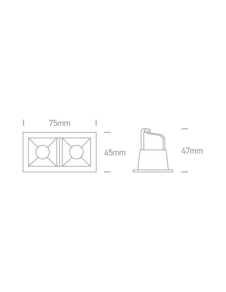 Flush-mounted lamps - pendants - One Light LED double lamp Merihas 2 50202B/W/W - product kolory-swiatla.pl 2