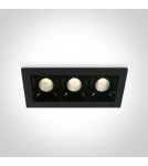 Flush-mounted lamps - pendants - One Light LED triple lamp Merihas 3 50302B/B/W - product 1