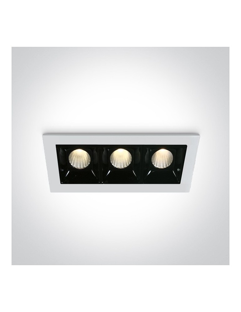 Flush-mounted lamps - pendants - One Light LED triple lamp Merihas 3 50302B/W/W - product kolory-swiatla.pl 1