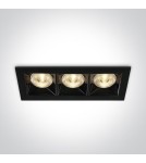 Flush-mounted lamps - pendants - One Light LED triple store lamp Nisi 50306B/B/W. - product 1