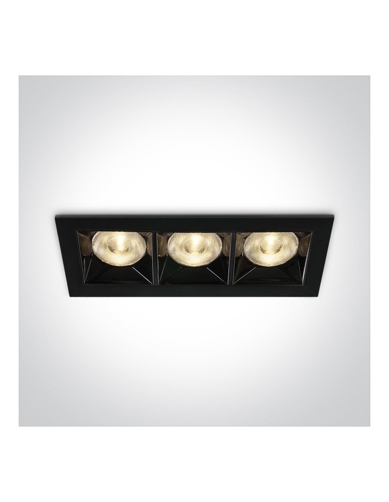 Flush-mounted lamps - pendants - One Light LED triple store lamp Nisi 50306B/B/W. - product kolory-swiatla.pl 1