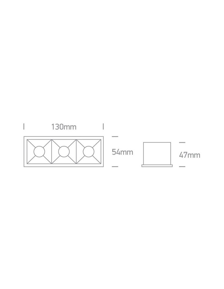 Flush-mounted lamps - pendants - One Light LED triple store lamp Nisi 50306B/B/W. - product kolory-swiatla.pl 2