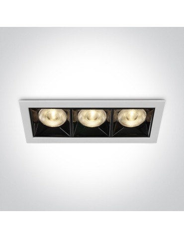 One Light LED triple store lamp Nisi 50306B/W/W.