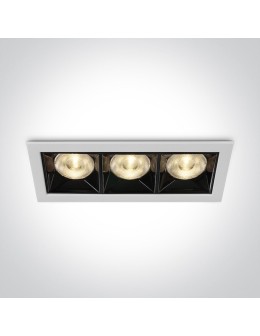 One Light lampa LED potrójna do sklepu Nisi 50306B/W/W