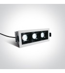 Flush-mounted lamps - pendants - One Light LED store lights Abram 3 50307B/W/W - product 2