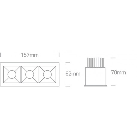 One Light lampy LED do sklepu Abram 3 50307B/W/W