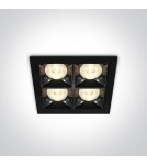 Flush-mounted lamps - pendants - One Light decorative LED recessed Stivos 50406B/B/W. - product 1