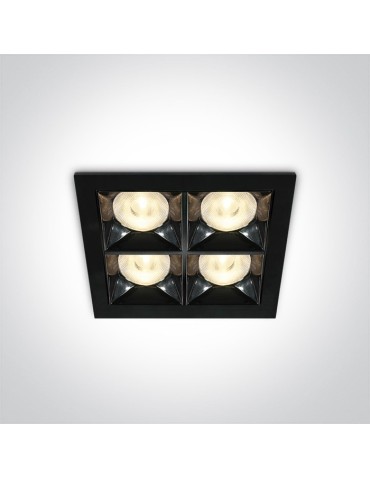 One Light decorative LED recessed Stivos 50406B/B/W.