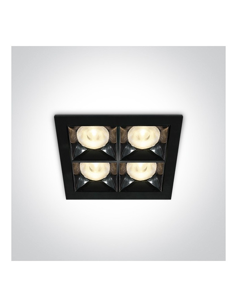 Flush-mounted lamps - pendants - One Light decorative LED recessed Stivos 50406B/B/W. - product kolory-swiatla.pl 1